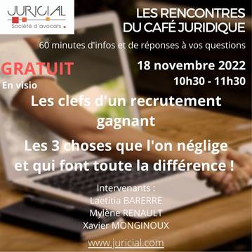 Les rencontres du café juridique – Le recrutement de nouveaux collaborateurs